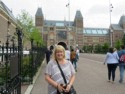 Linda outside the Rijksmuseum